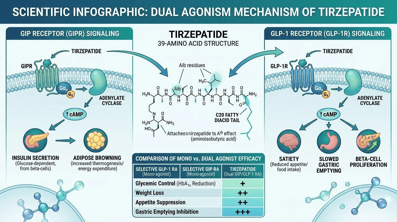 Tirzepatide: Mechanism, Structure, Pharmacokinetics and Current Research
